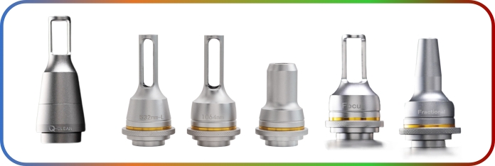 Ponteiras disponíveis para o Q-CLEAN